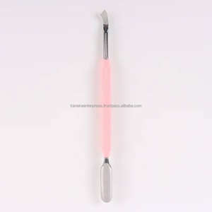 Empujador de Cutículas Profesional de Doble Punta de Acero Inoxidable Rosa, Herramienta de Limpieza de Uñas para Manicura y Pedicura, Reutilizable, Color Personalizado - Product Image 6