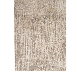 Tapis en laine et soie noué à la main Entropy Blue AKWS-13036 pour usage domestique - pour salon, couloir, rectangulaire, patchwork abstrait, fait main - Product Image 4