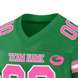 Camiseta de fútbol americano para adultos de alta calidad personalizada poliéster duradero de talla grande Unisex XL ropa de fútbol impresa transpirable - Product Image 4