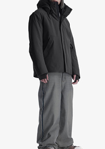 Veste Parka longue à capuche élégante pour hommes coupe-vent automne spécial extérieur col montant 100% toile de coton personnaliser les patchs 2026 - Product Image 5