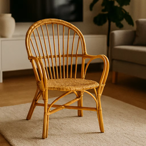 ชุดเฟอร์นิเจอร์หวายมินิมอลเป็นมิตรต่อสิ่งแวดล้อมดีไซน์ทันสมัยทนทานต่อการก่อสร้างสะดวกสบายสำหรับโรงแรมในสวนรับประทานอาหาร - Product Image 4