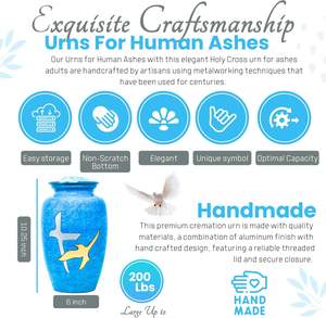 ถังอลูมิเนียมขนาดใหญ่สำหรับผู้ใหญ่หนักถึง200ปอนด์สำหรับเถ้ากระดูกชายและหญิงสำหรับผู้ใหญ่ - Product Image 5