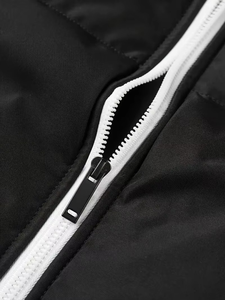 Vestes matelassées en duvet pour la saison hivernale, vestes d'hiver chaudes pour hommes, vestes à bulles de couleur unie - Product Image 4