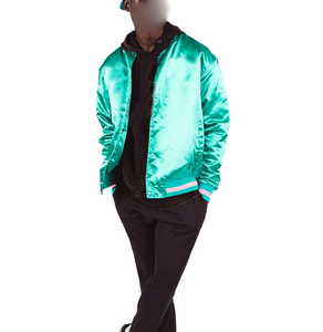 Chaquetas de satén de invierno para hombre de estilo callejero, 100% poliéster, lona, cuello levantado, logotipo frontal, alta calidad, precio barato - Product Image 3