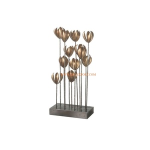 Ensemble de 3 accessoires de table en laiton cristal de haute qualité Meilleure vente centre de table de mariage et décorations de festival différentes tailles - Product Image 3