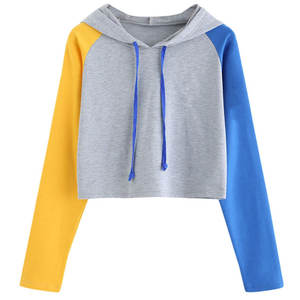 2025 nouveauté Logo personnalisé brodé respirant 100% coton biologique sweat à capuche court pour les femmes fermeture éclair conception bouffée automne - Product Image 1