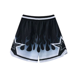Shorts de planche imprimés anti-rides mi-décontractés pour hommes confortables maillot de basket-ball élastique en maille de polyester Service OEM vente en gros - Product Image 2