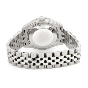 Montre à quartz en acier inoxydable avec cadran en verre de luxe à la mode sertie de moissanite glacée pour hommes - Product Image 6