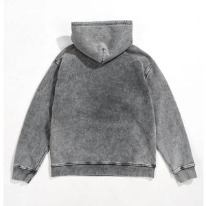 Sudadera con capucha lavada con ácido vintage y cremallera completa de peso pesado en blanco personalizada para hombre chaqueta con capucha de algodón 100% unisex con bolsillo sudaderas con capucha con tinte de corbata - Product Image 2