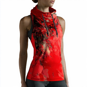 Sudadera con Capucha Deportiva Estampada para Mujer, 100% Poliéster, Sublimación, Tops con Capucha para Ejercicio, Camisetas Deportivas para Mujer - Product Image 6