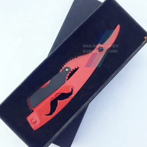 Service OEM ODM, rasoir de barbier en acier inoxydable, rasoir droit pliant avec logo personnalisé, rasoir de barbier en bois remplaçable - Product Image 6