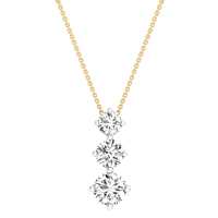 Collier en argent avec zircon de haute qualité 3,19 carats, clarté VS, couleur EF, avec chaîne en câble, cadeau de fiançailles ou de mariage pour femme, certifié IGI