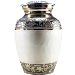 Urne en laiton noir antique pour vestiges adultes Urne funéraire/crémation commémorative de style américain unique pour humains - Product Image 3