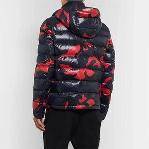 Venta caliente personalizado de los hombres con capucha Puffer Bubble chaqueta de invierno abrigos gruesos con cierre de cremallera de tela de lona chaqueta acolchada - Product Image 2