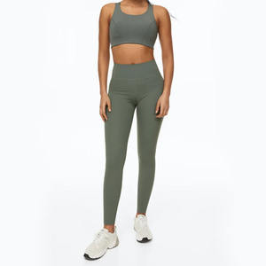Leggings de yoga taille haute 100% coton pour femmes séchage rapide respirant Fitness vêtements d'extérieur décontracté contrôle du ventre-toutes les tailles disponibles - Product Image 3