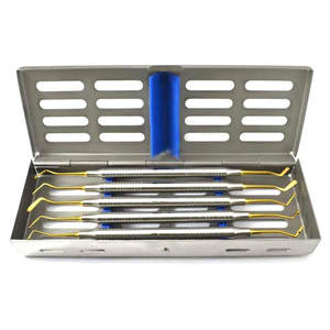 Nuevos artículos Dental Composite Gold Tip Plugger Kit de dentista Herramienta Cassette de acero inoxidable Instrumentos manuales - Product Image 4