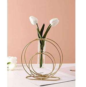 Soporte de flores reales con estilo clásico, diseño de Metal para colgar en la pared en la mesa, soporte de flores artificiales para el hogar, Hotel, Oficina - Product Image 2