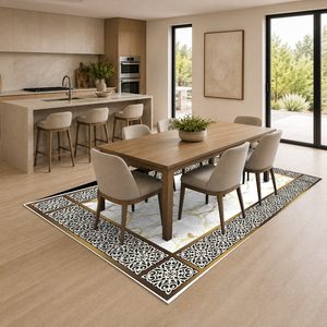 <b>RUGS</b> DEPOT LXDP-0032 Wholesale Multicolor Neutral Contemporary Abstract Digital Printed Machine Washable <b>Chenille</b> <b>Rug</b> Non Slip - Product Image 4