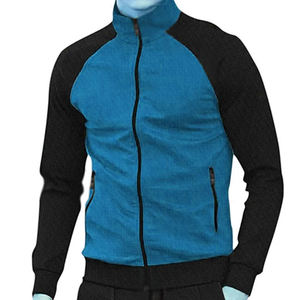 Ensemble de survêtements pour hommes à manches longues à col montant et fermeture éclair 100% survêtements en coton du Pakistan - Product Image 4