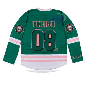 Alfa |   Kapa |   Blusas Bordadas Alpha Verdes con Rayas Rosas y Blancas, Ropa de la Hermandad AKA, para Logotipo Personalizado, Transpirables para Verano - Product Image 2