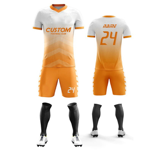 Custom American Football Jersey Sets Breathable Quick Dry 100% Polyester Short Sleeve Uniform Customized Color Logo Fast - Product Image 4