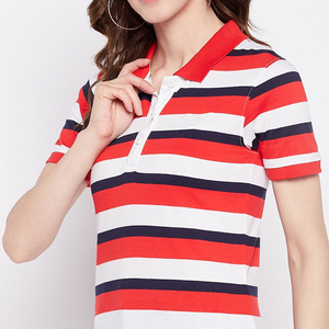 Chemises polo pour femmes en coton respirant mélangé avec col lisse et port quotidien confortable et doux Chemises polo pour femmes - Product Image 3
