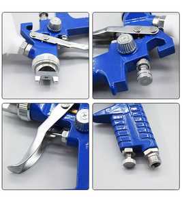 Gravity Feed <b>Spray</b> Gun Set HVLP Pneumatic <b>Paint</b> Sprayer 600ml Aluminium <b>Spray</b> Gun <b>for</b> <b>Car</b> Painting - Product Image 2