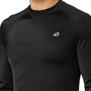 เสื้อรัดรูปแขนยาวสำหรับผู้ชายเสื้อแรชการ์ดแบบบีบอัดสำหรับยิมเสื้อแรชการ์ดแบบมีแขนยาวออกแบบโลโก้ได้ตามต้องการ - Product Image 6