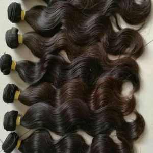 Venta al por mayor extensiones de cabello humano natural de doble dibujado virgen indio peluca paquetes de exportación de fábrica - Product Image 2