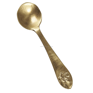 Cuillère en laiton doré faite à la main de haute qualité, taille personnalisée, ensemble de couverts de luxe moderne pour fêtes, produit en promotion - Product Image 1
