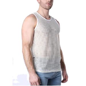Débardeur en maille respirant à séchage rapide et écologique pour homme, idéal pour la musculation, la salle de sport et l'entraînement - Product Image 6