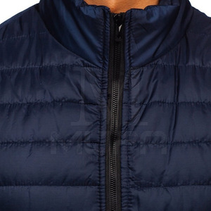 Nouvel Arrivage Gilet matelassé pour homme de haute qualité avec fermeture éclair pour l'hiver, logo personnalisé, tissu polyester/coton, faible MOQ, en promotion - Product Image 5