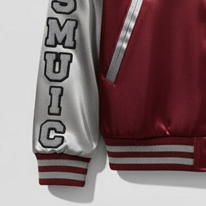 Vestes de baseball en chenille brodée de qualité supérieure pour hommes Nouveau design Veste universitaire en satin pour hommes en couleur personnalisée - Product Image 3