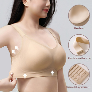 <span class=keywords><strong>Soutien</strong></span>-<span class=keywords><strong>gorge</strong></span> sans armatures en tissu tissé de haute qualité, sans coutures, pour femme, anti-affaissement, pour poitrine généreuse, <span class=keywords><strong>grande</strong></span> <span class=keywords><strong>taille</strong></span>, fin et discret - Product Image 4