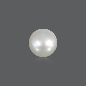 Perle des mers du Sud 6,1 carats, naturelle, blanche/dorée, pour la fabrication de bijoux - Product Image 1