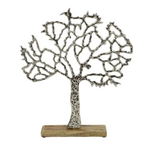 Una escultura de árbol de aluminio de lujo transforma los interiores con ramas de metal esculpidas y una presencia artística. - Product Image 3