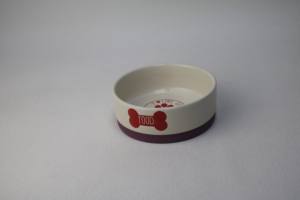 Ciotola per animali domestici in ceramica antiscivolo di alta qualità decalcomania in ceramica con base - Product Image 4