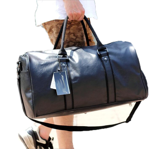 Bagages de voyage de sport de luxe sacs de sport personnalisation sacs en cuir PU noir étanche mode ceinture à bandoulière sac de sport en cuir - Product Image 2