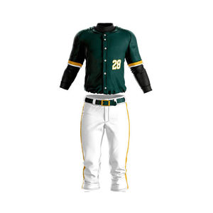 2025 Fabricante de fábrica Uniforme de béisbol personalizado Uniforme de béisbol de último diseño - Product Image 1