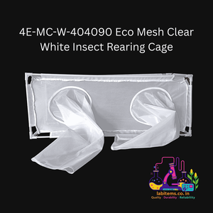 Cage d'élevage d'insectes en maille écologique transparente blanche 4E-MC-W-404090, matériau en tissu durable - Product Image 2