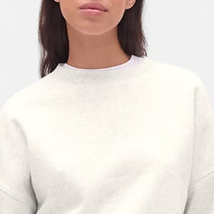 Sweat-shirt pour femme uni à manches longues, matière de haute qualité, avec logo personnalisable pour les acheteurs en gros - Product Image 2