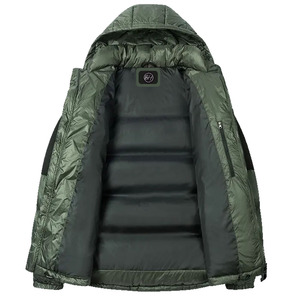 Chaqueta acolchada personalizada de alta calidad para hombre, chaqueta acolchada transpirable para otoño e invierno, chaqueta acolchada impermeable de peso pesado para hombre - Product Image 3