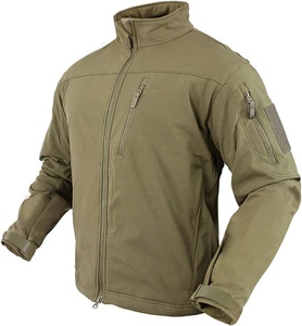 Veste coupe-vent de grande taille pour homme, manteau à la mode imperméable, doublure polaire personnalisée, Softshell - Product Image 5