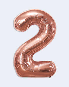 Globos de Número en Dorado Rosa para Cumpleaños, Día de la Madre, Halloween, Fiestas, Venta al por Mayor, Marca Party Love, España - Product Image 3