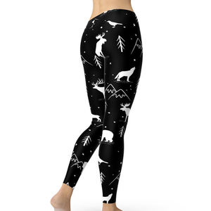 Venta al por mayor de mallas de entrenamiento con impresión de logotipo personalizado para mujer, ropa deportiva, mallas de gimnasio sin costuras para mujer - Product Image 6