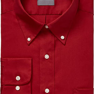 Chemise habillée pour homme grande taille 6XL, coupe classique, en coton sergé, avec col boutonné uni, séchage rapide, impression numérique - Product Image 3