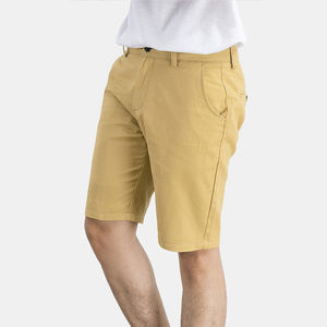 Pantalones cortos híbridos personalizados para hombre, pantalones cortos informales de talla grande con cremallera transpirable al por mayor, pantalones cortos de hombre teñidos lisos de punto de lana de algodón 100% - Product Image 3