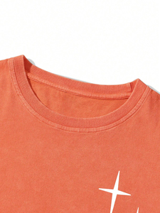 Tendance Hommes Chemises Imprimées T-shirt Imprimé Vintage Lavé À L'Acide/Lavé Fabriqué Avec Doux 100% Coton Fabriqué au Pakistan - Product Image 5