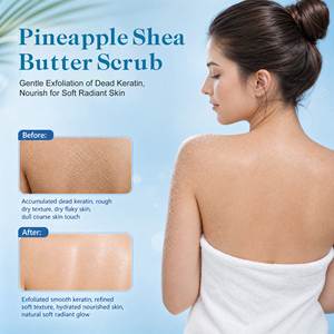 Exfoliante Corporal de Extracto de Piña Personalizado Directo de Fábrica, Exfoliante Corporal Blanqueador e Iluminador para Piel Muerta - Product Image 2