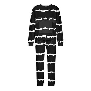 Women's Customized Solid Pattern 100% Cotton Quick Dry Breathable <b>2</b>-<b>Piece</b> Long <b>Set</b> Sweat Suit Private Label Hot Selling - Product Image 3